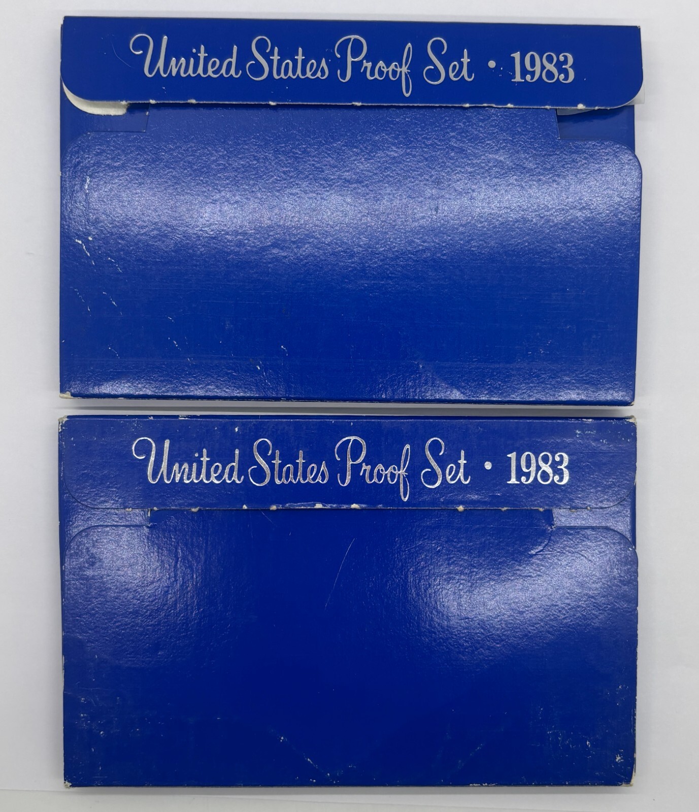 2 1983 Mint Proof Sets 5 Coins in Each - in OGP