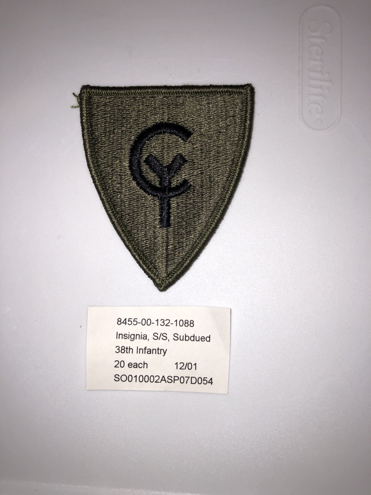 38th Infantry Division Subdued U.S. Army Shoulder Patch Insignia