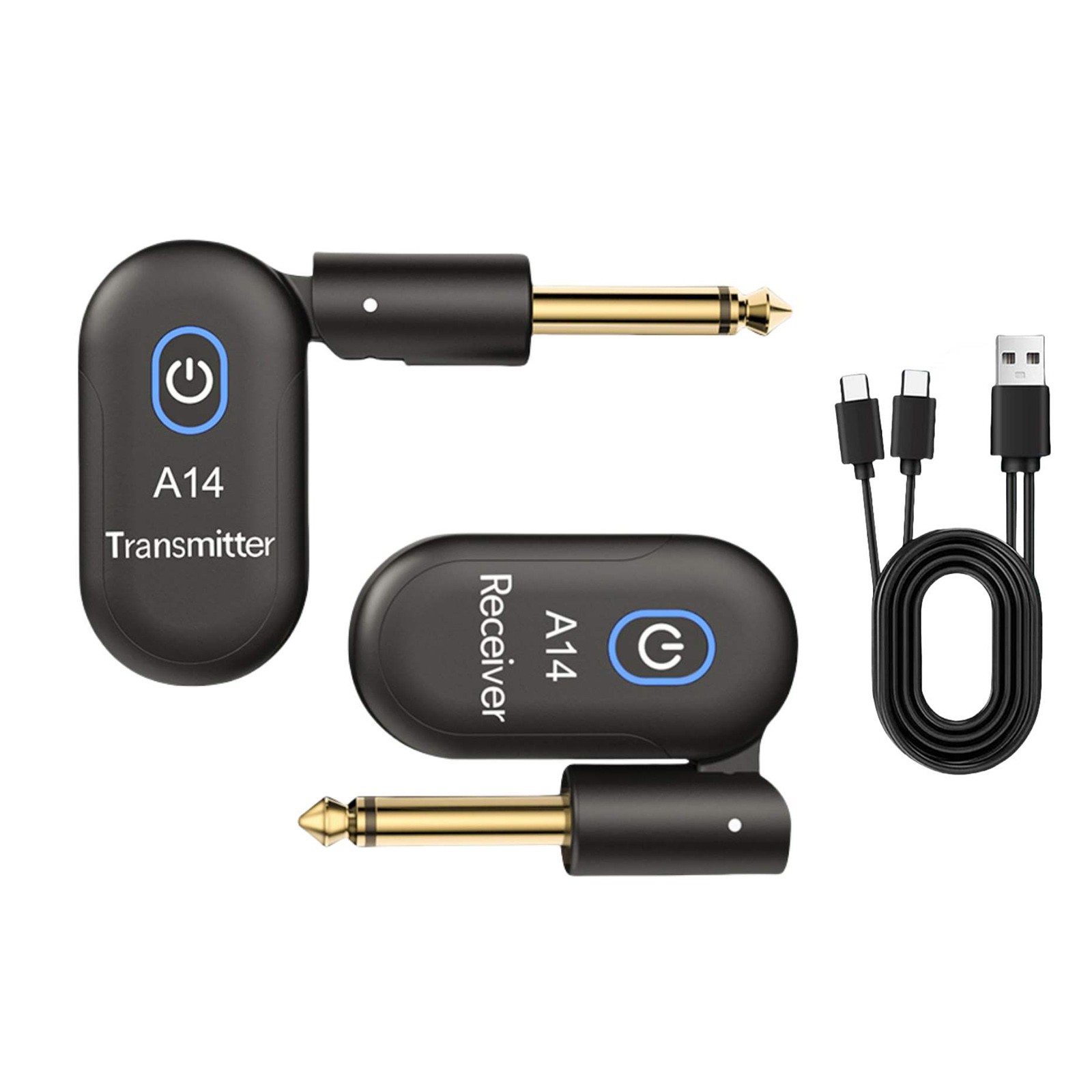2.4GHz Guitar Wireless System Plug&Play for Electric  Guitar Bass Violin 100ft