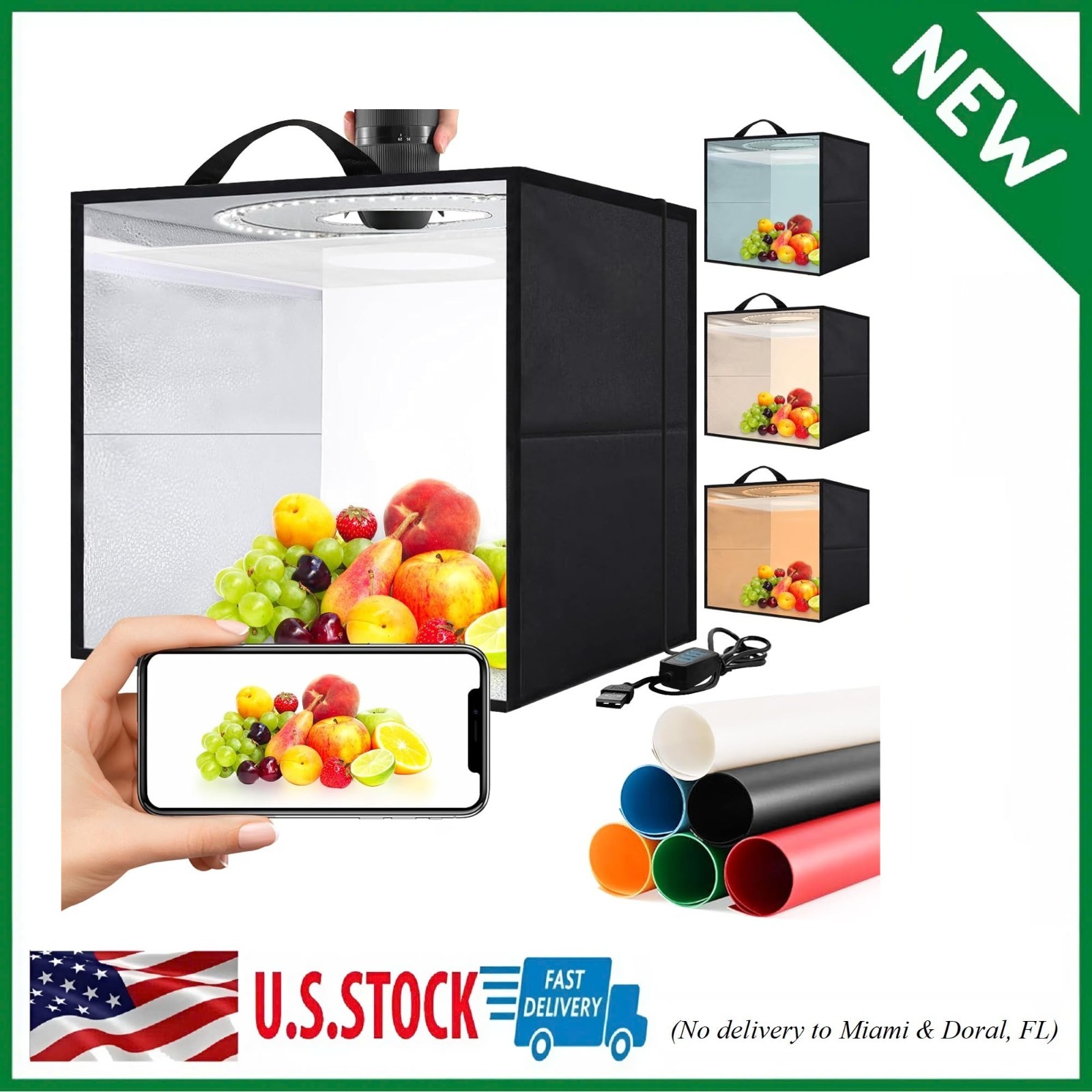 Light Box,Light Box Photography,16"X16"Photo Box,Photo Light Box,Product Photogr