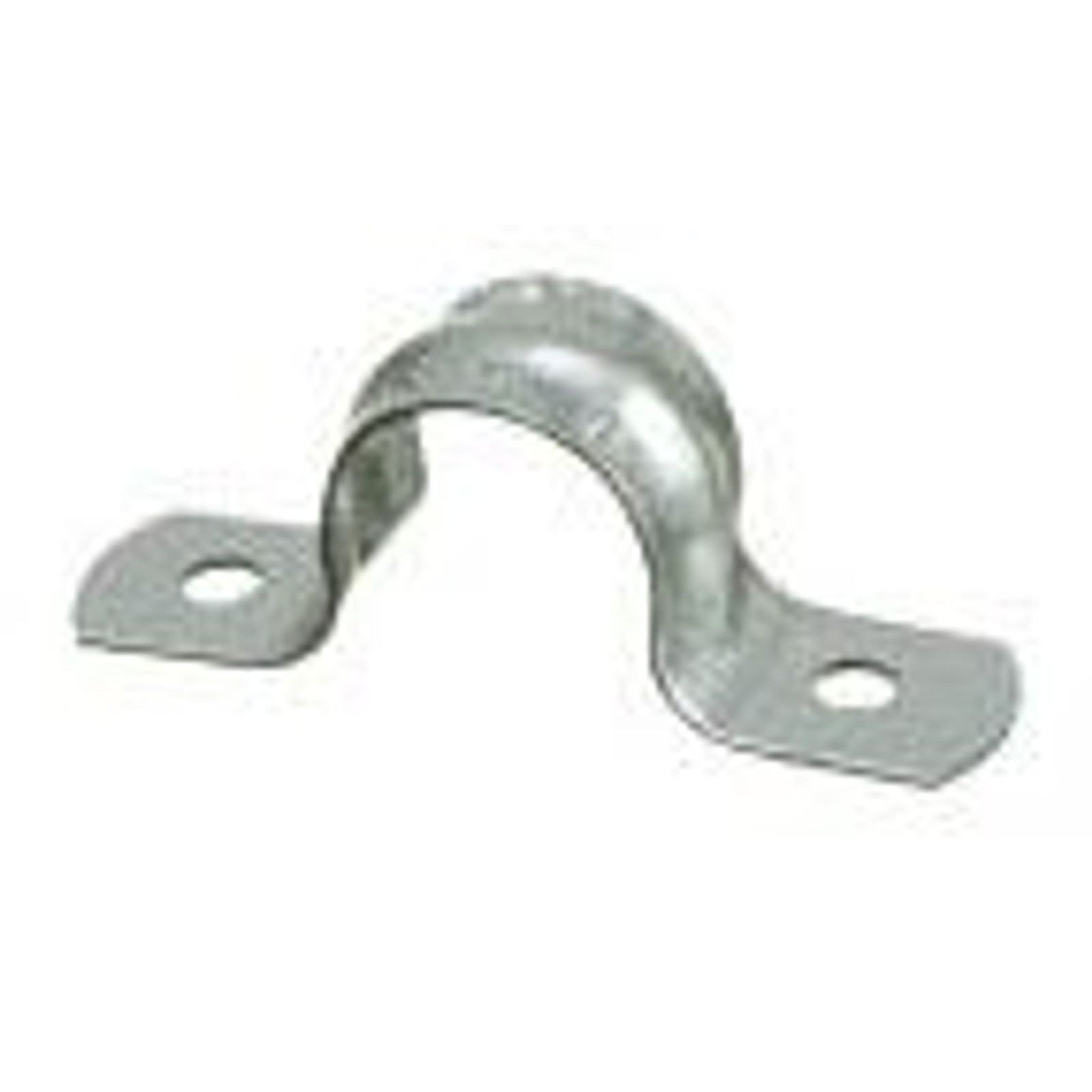 ARLINGTON 355, Rigid Conduit Strap, 2", 0.325" Hole, Silver, Plated Steel, 1pc