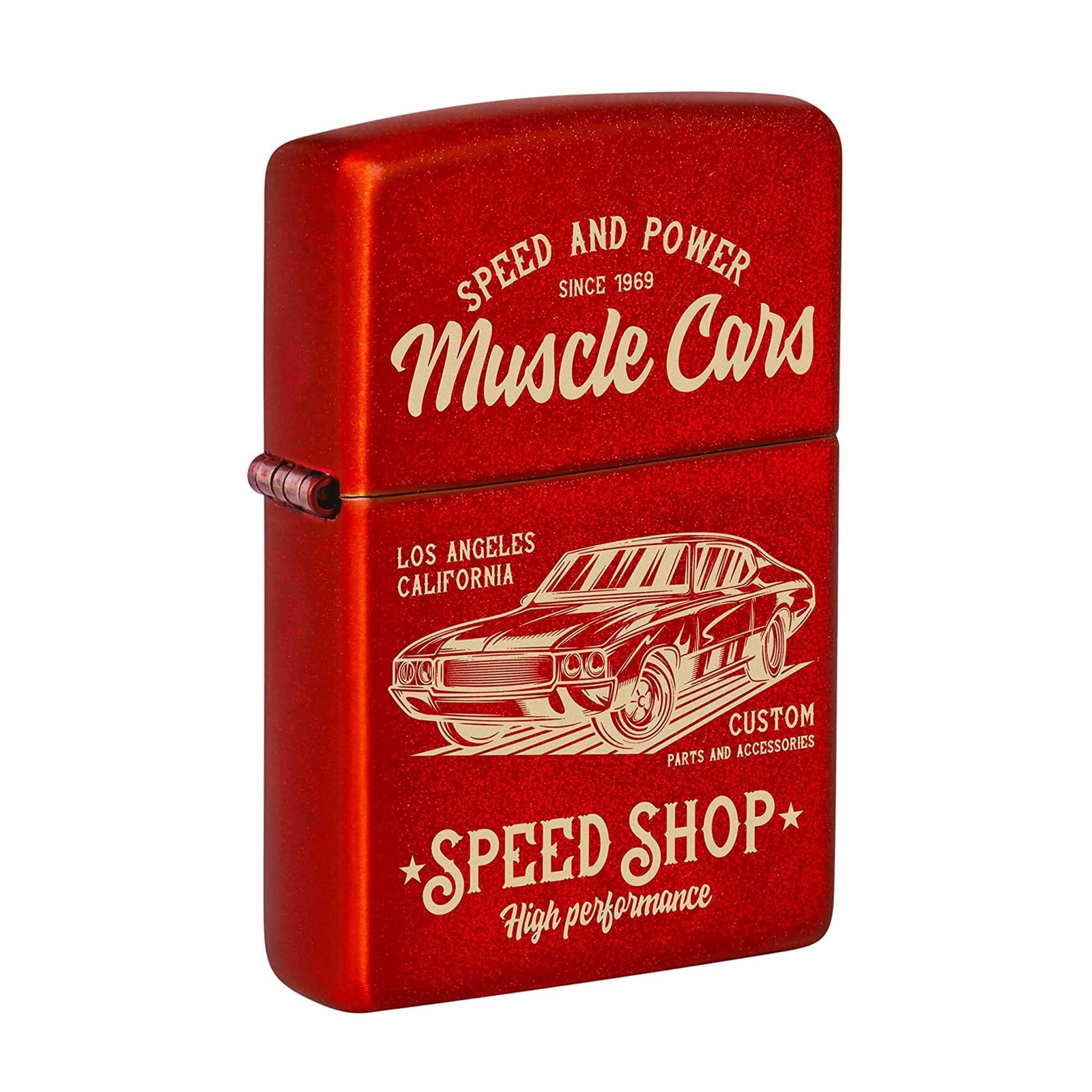 Zippo Pocket Lighter Muscle Car Design Refillable Genuine Windproof Metal 48523