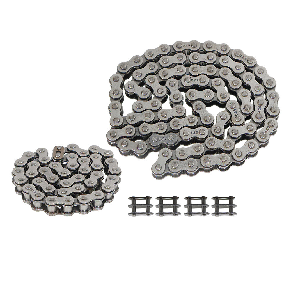 Front/Rear Chain #420 90/42L For Coleman CT200U CT200U-EX BT200X 196cc Mini Bike