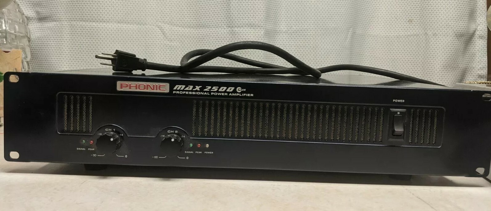 Phonic Max 2500 Plus Professional Power Amplifier