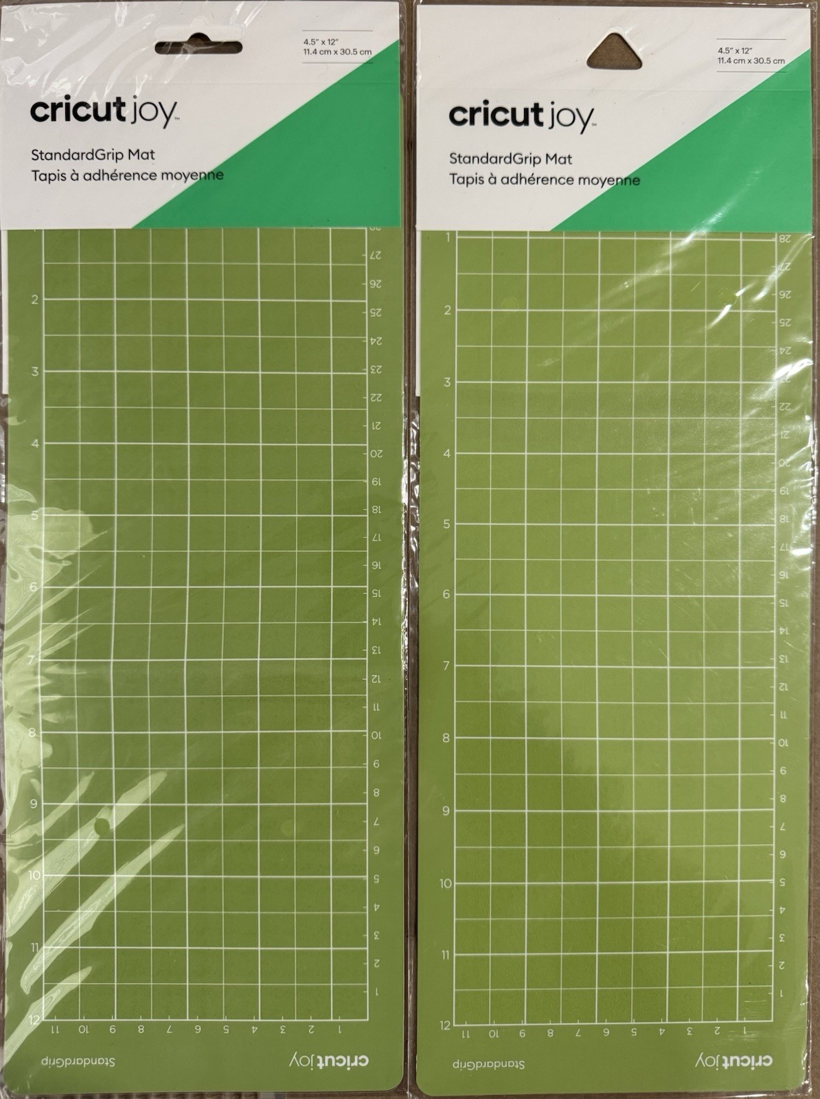 Cricut Joy StandardGrip Standard Grip Green Mat 4.5 x 12". New sealed. Lot of 2