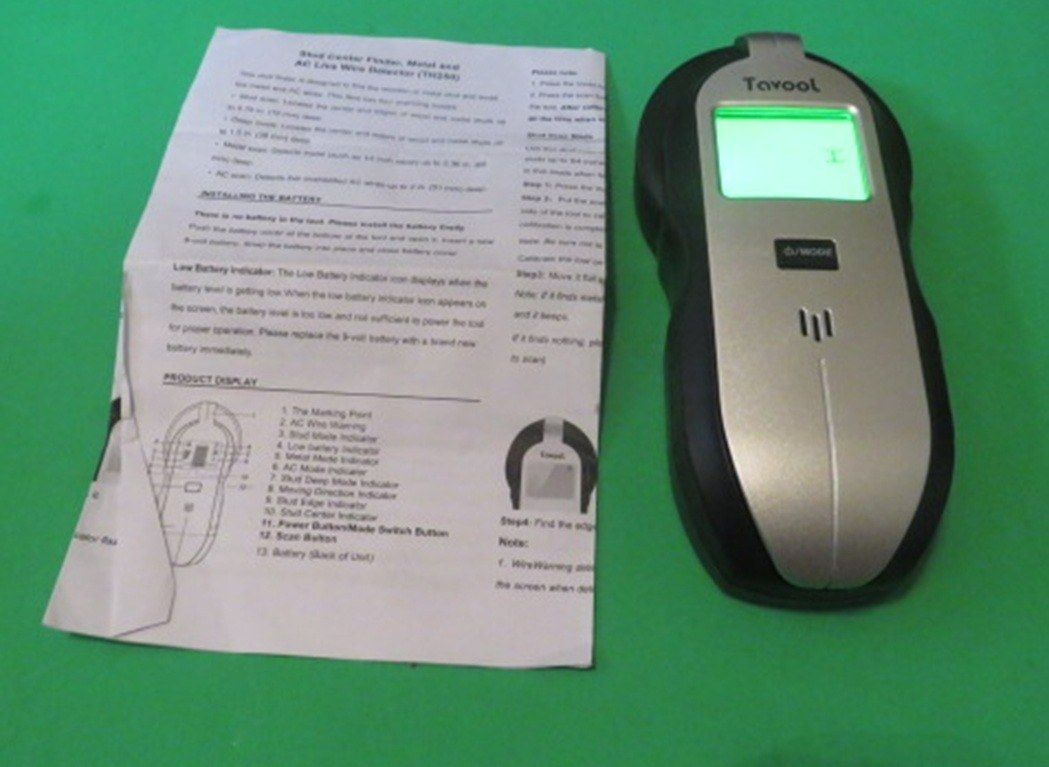 Tavool TH250, Wall Stud Finder With Battery,