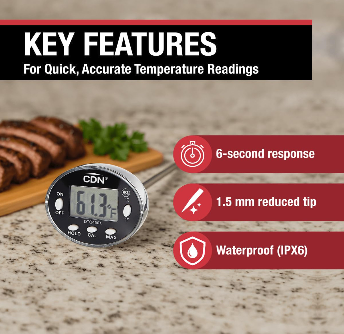 CDN Thin Tip Thermometer DTQ450X