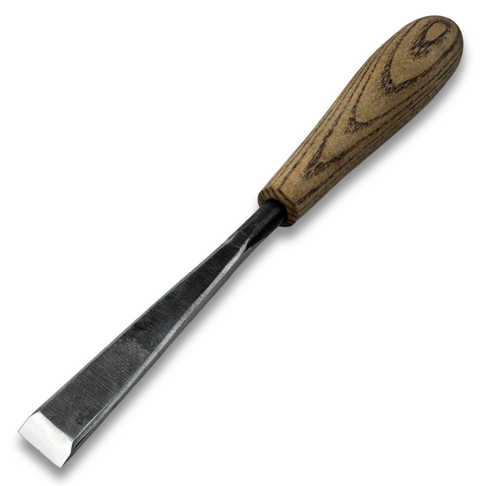 Detail Carving Chisel – Hand-Forged Carbon Steel, Ash Handle, Precision Carving.