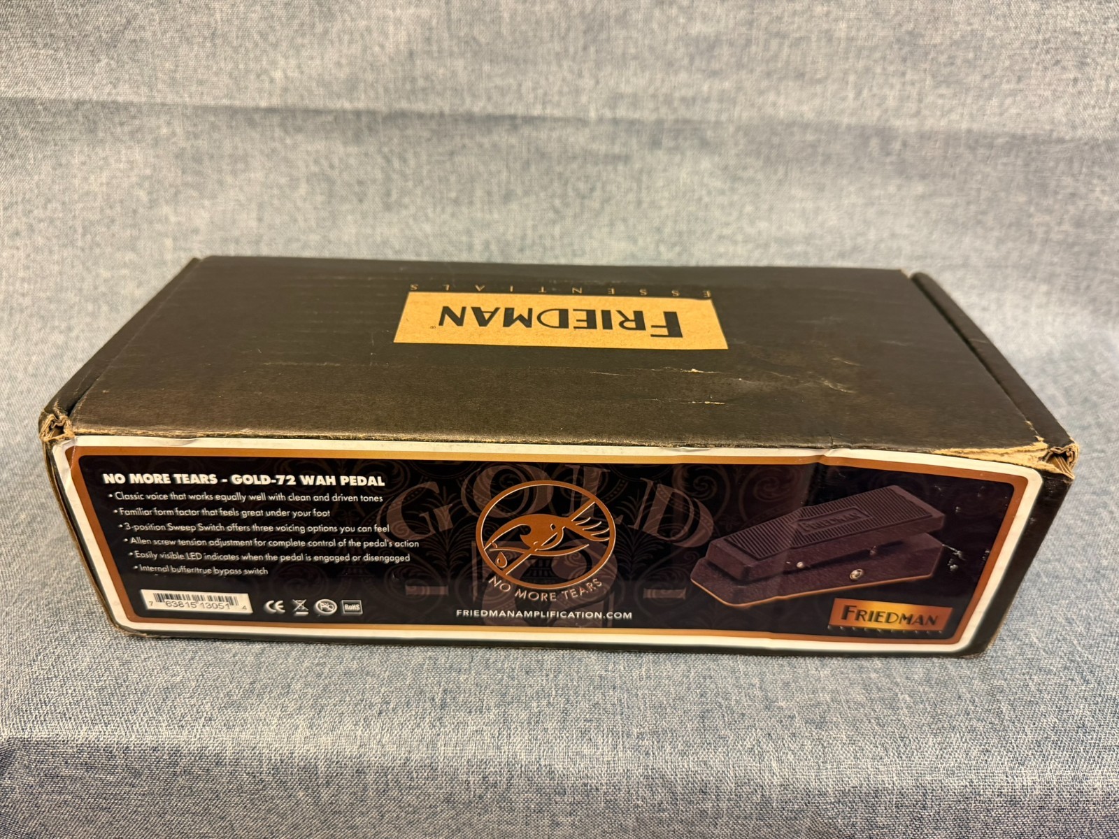 Friedman GOLD-72 Wah Pedal Classic Sound Guitar Effects New in Box