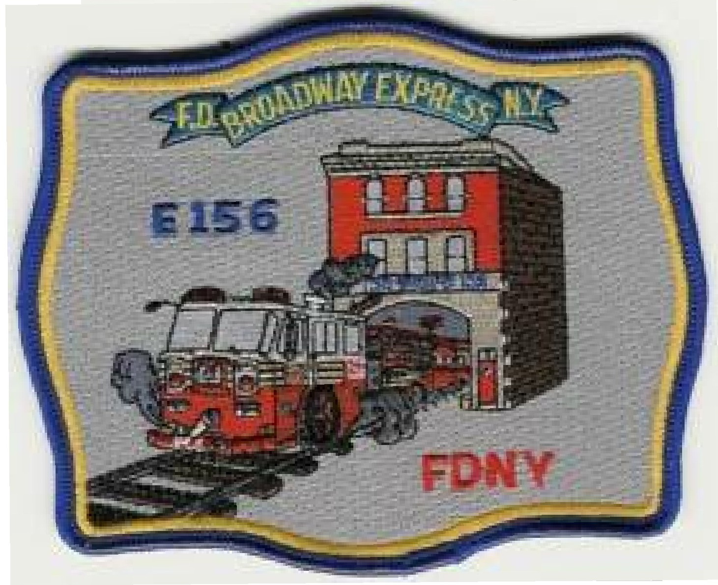 New York City - FDNY Engine - 156 "Broadway Express", NY (5" x 4") fire patch