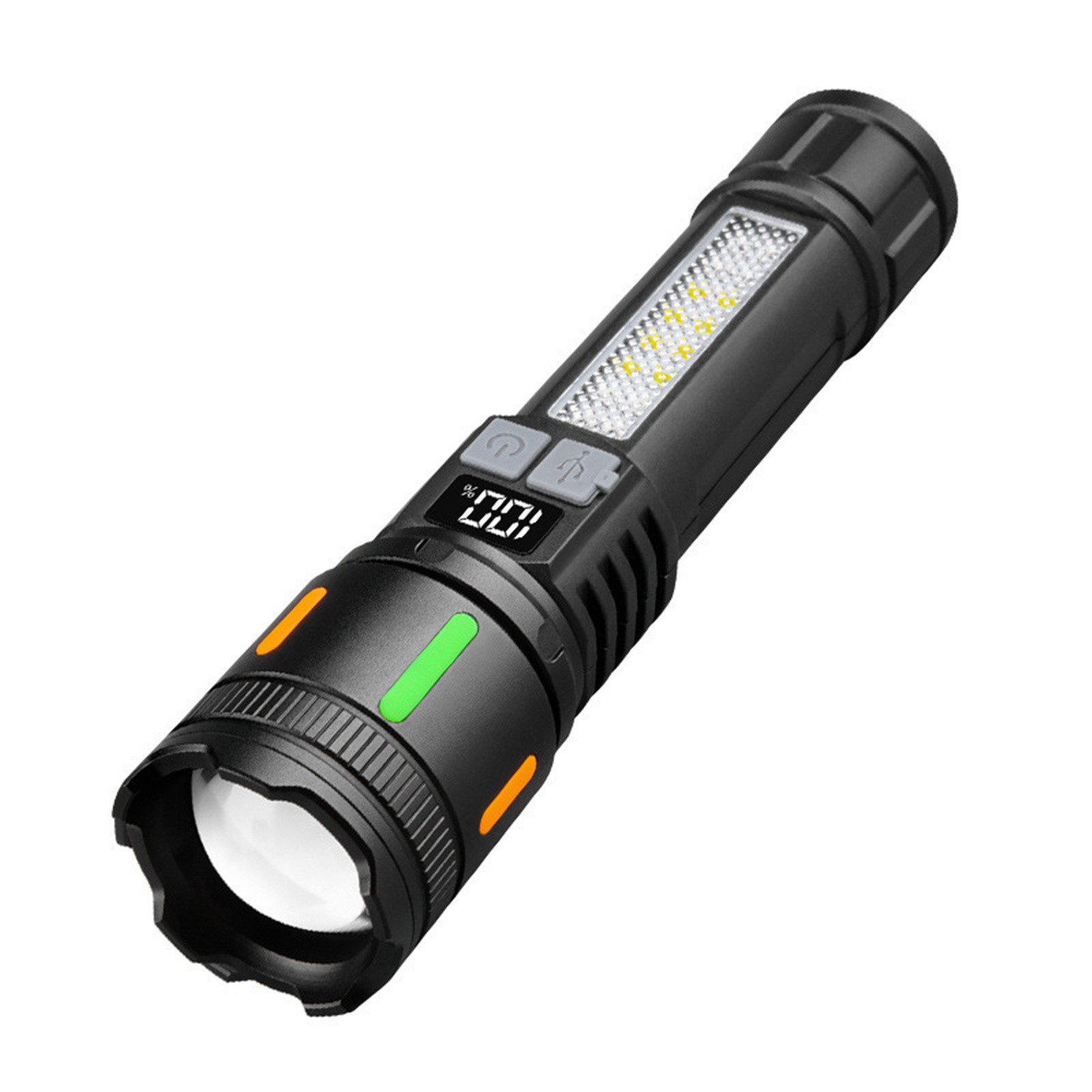 3000 Lumens LED Tactical Flashlight Rechargeable with Upgraded LCD Display