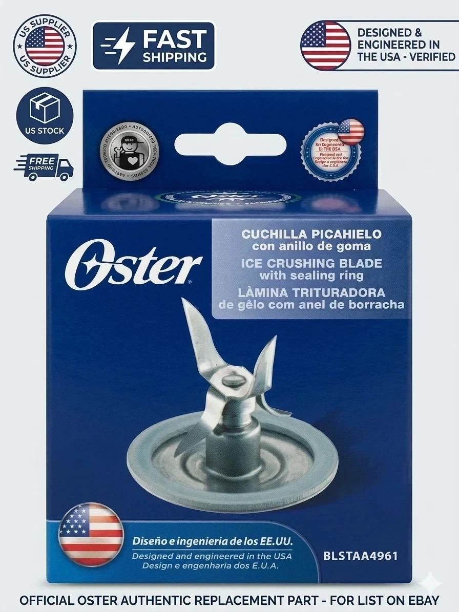 Genuine Oster 4961 Blender Stainless Steel Blade With Gasket Sealing Ring NEW**