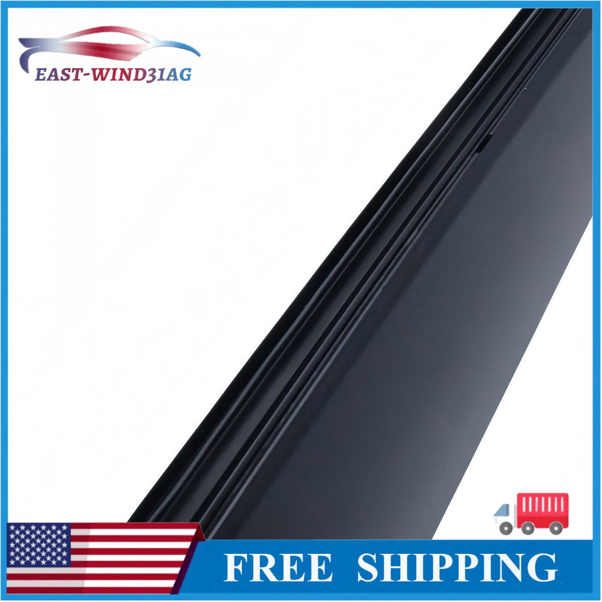 Rear Lower Door Molding Trim W/Chrome Fits 2019-2022 Honda Pilot Passenger Side