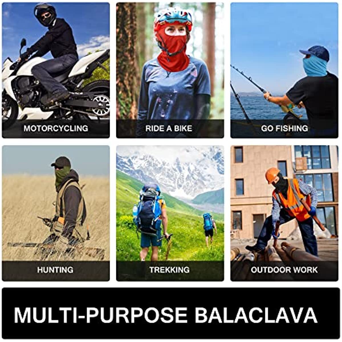 Balaclava Face Mask UV Protection Ski Sun Hood Tactical Shiesty Mask Men Women