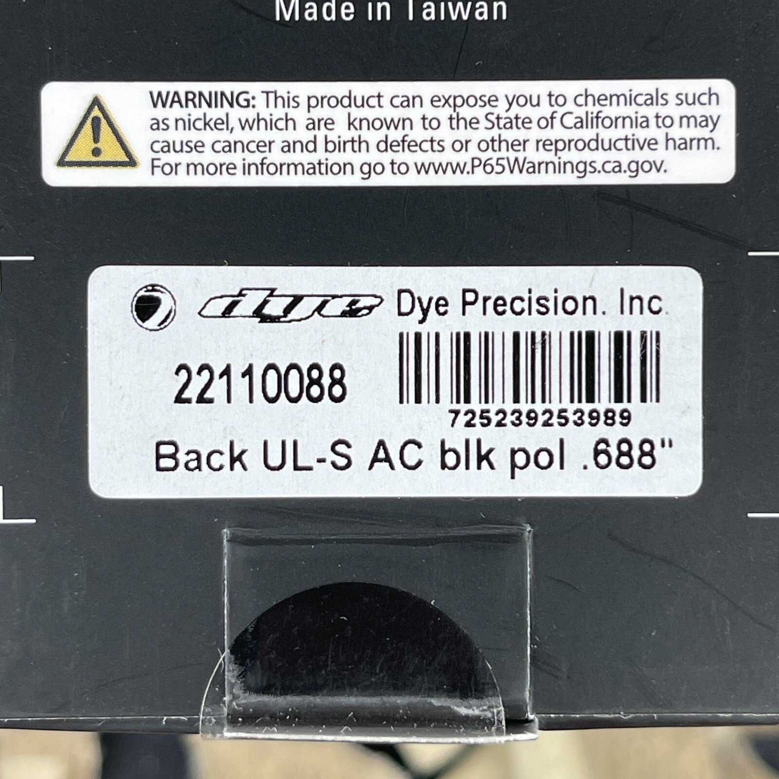 NEW Dye UL-S Autococker Threaded Barrel Back .688 - Black
