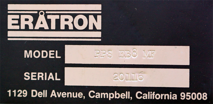 Eratron PPS EB8 MF Electron Beam Power Supply