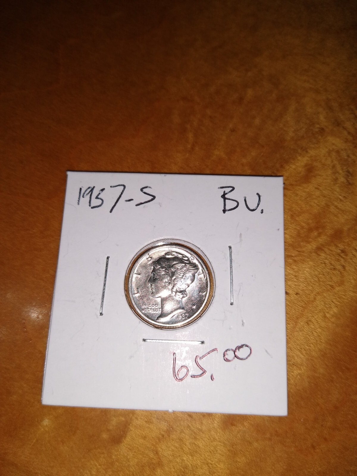 1937s BU Mercury dime full split bands lots of luster