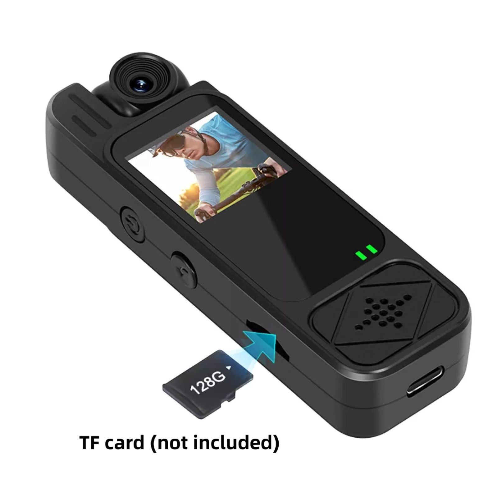 1080P DVR IR Night Audio Video Recorder 180° Rotation Mini Body Sport Camera