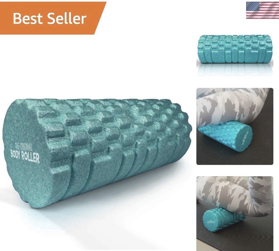 Portable Foam Roller with 3D Texture - Enhance Recovery & Flexibility Royal Blue