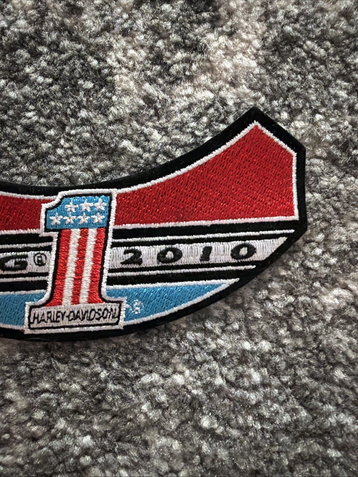 HARLEY DAVIDSON OWNERS GROUP 2010 HOG VEST JACKET PATCH FLAG 1