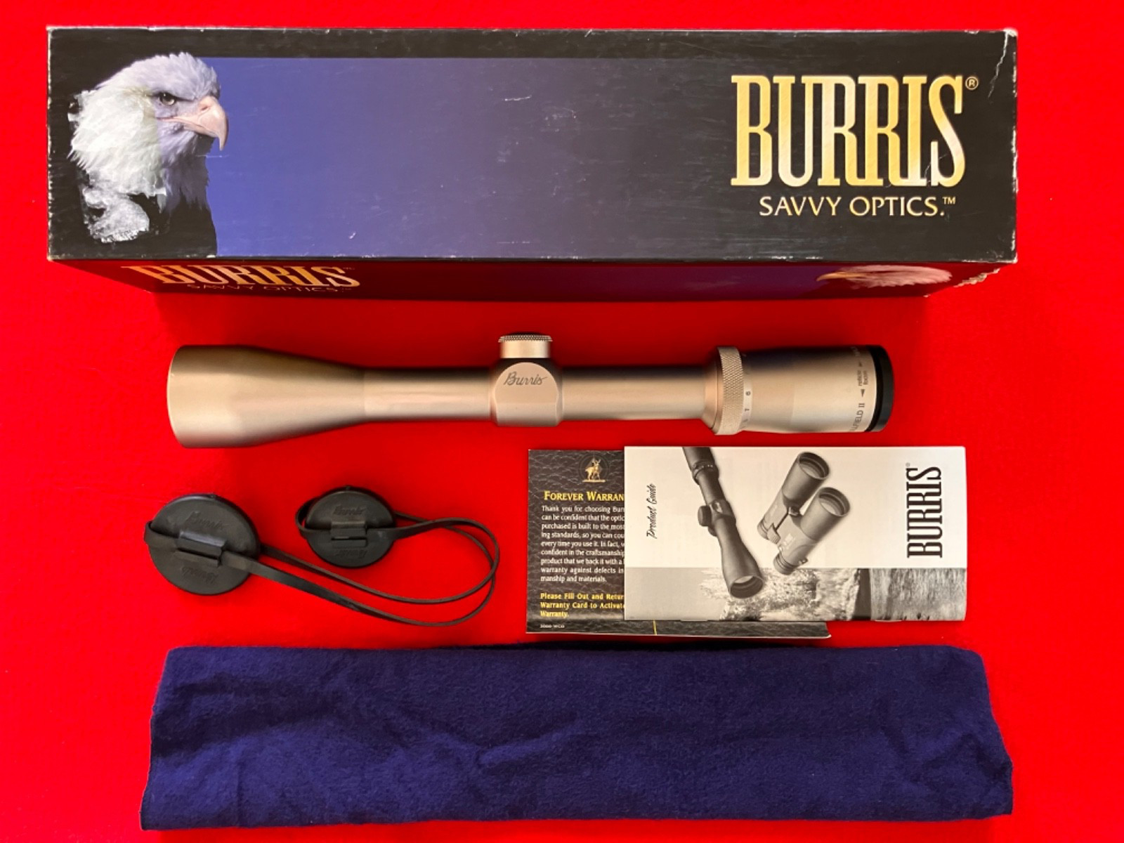 Vintage Burris Fullfield II 3-9X40 Nickel Finish! Made In USA! Plex Reticle