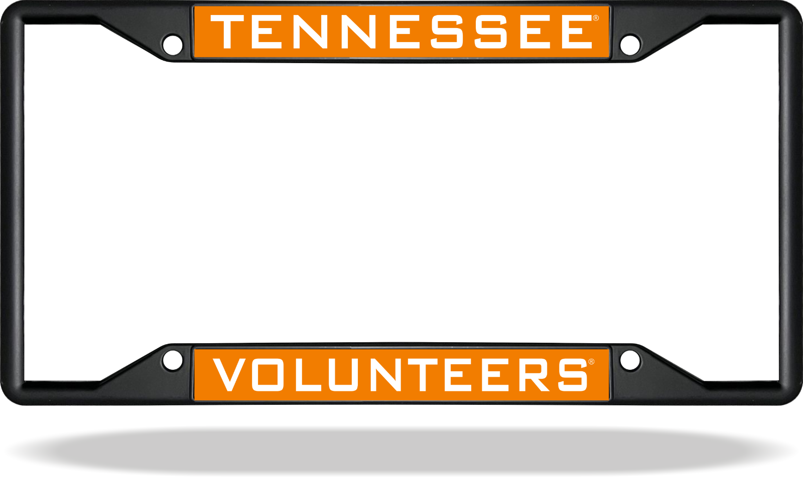 Tennessee VOLUNTEERS Black License Plate Frame