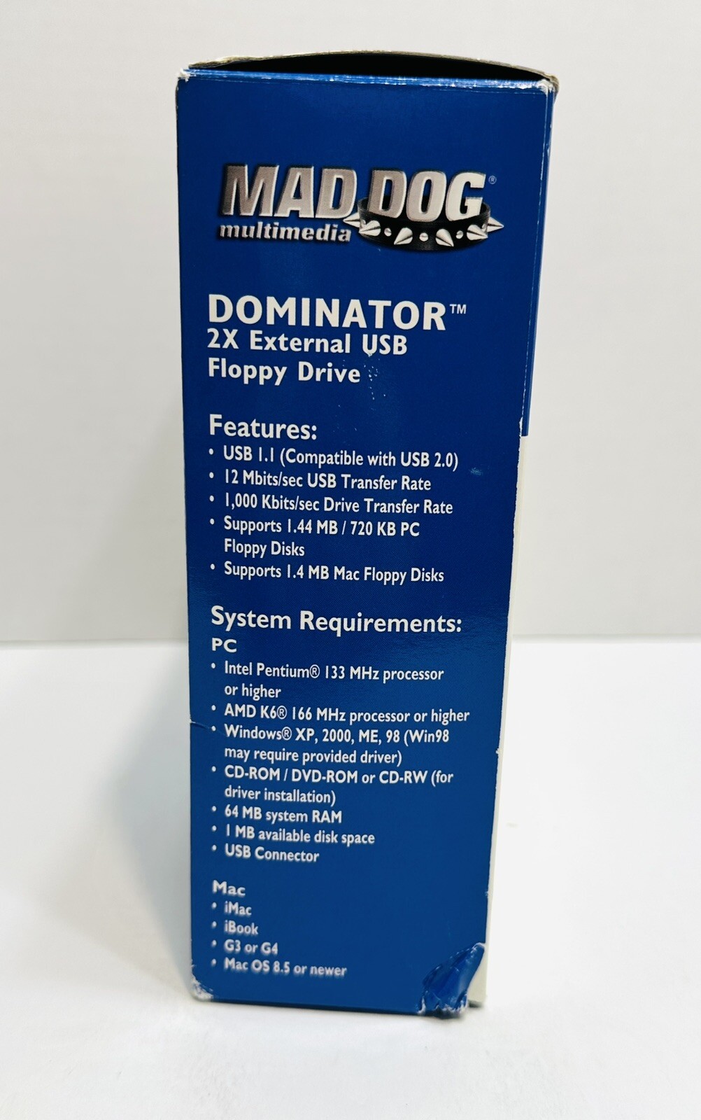 Mad Dog Multimedia Dominator 2X External USB Floppy Drive.