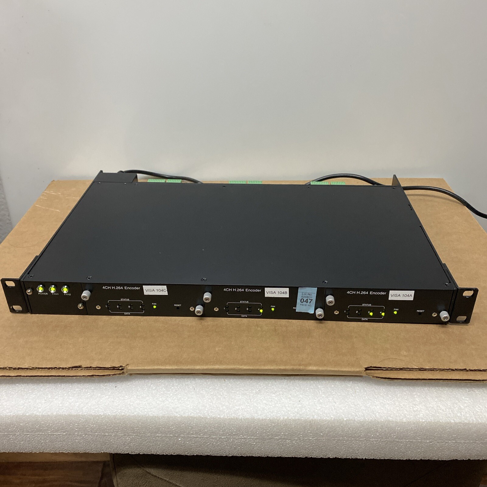 AMAG Visualizer 12 Channel 1U Modular Video Encoder EN-7912-A
