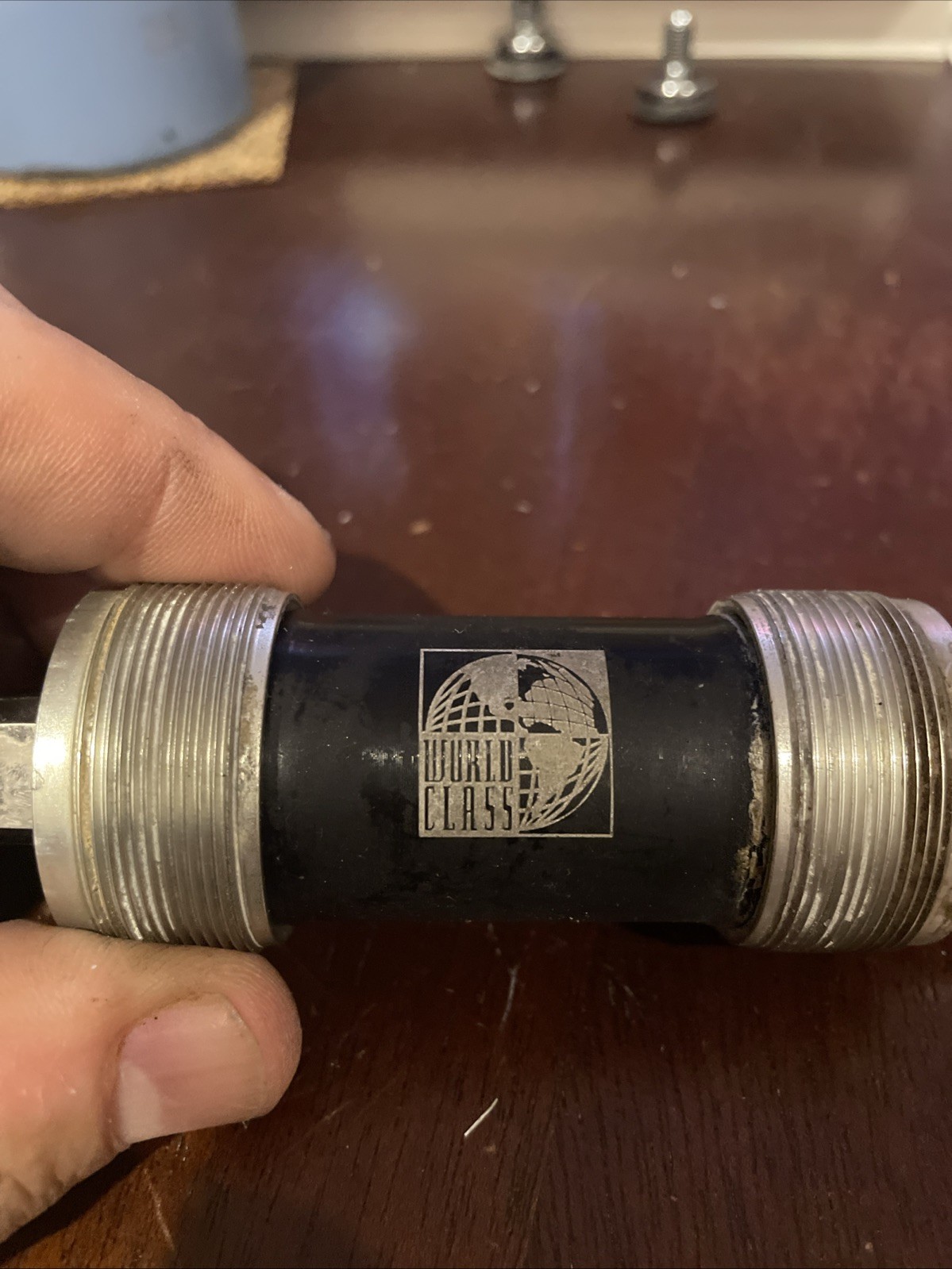 World Class Titanium Bottom Bracket English Threads 115mm spindle