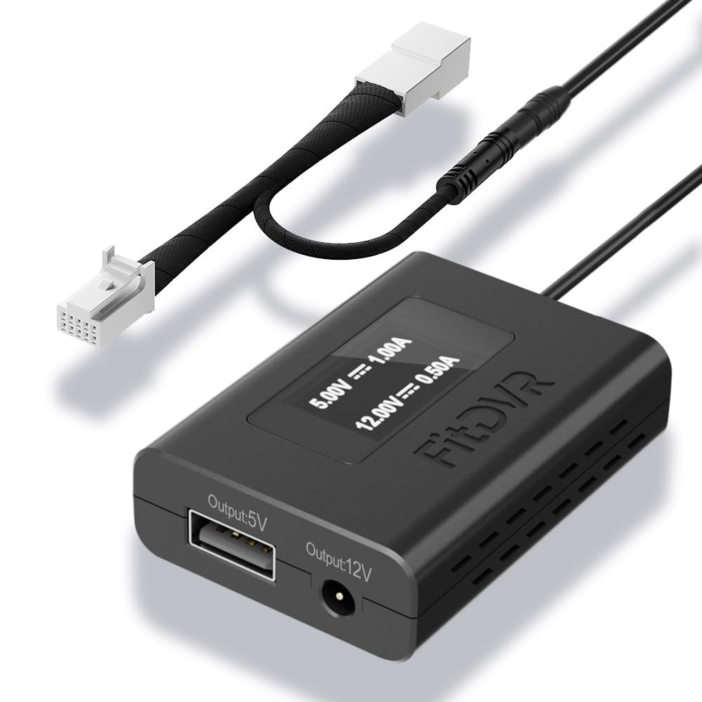 Dash Power Adapter (10-Pin) for Toyota and Lexus, Connects to Rearview Mirror...