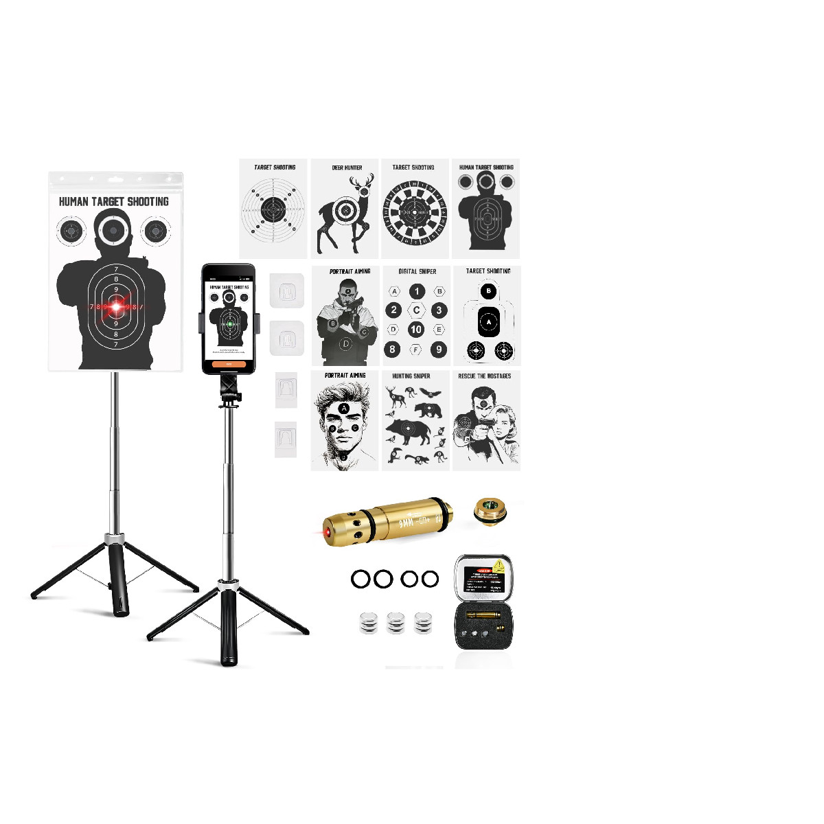 Jklesa Dry Fire Laser Training System Laser Shooting Training Compatible 9Mm