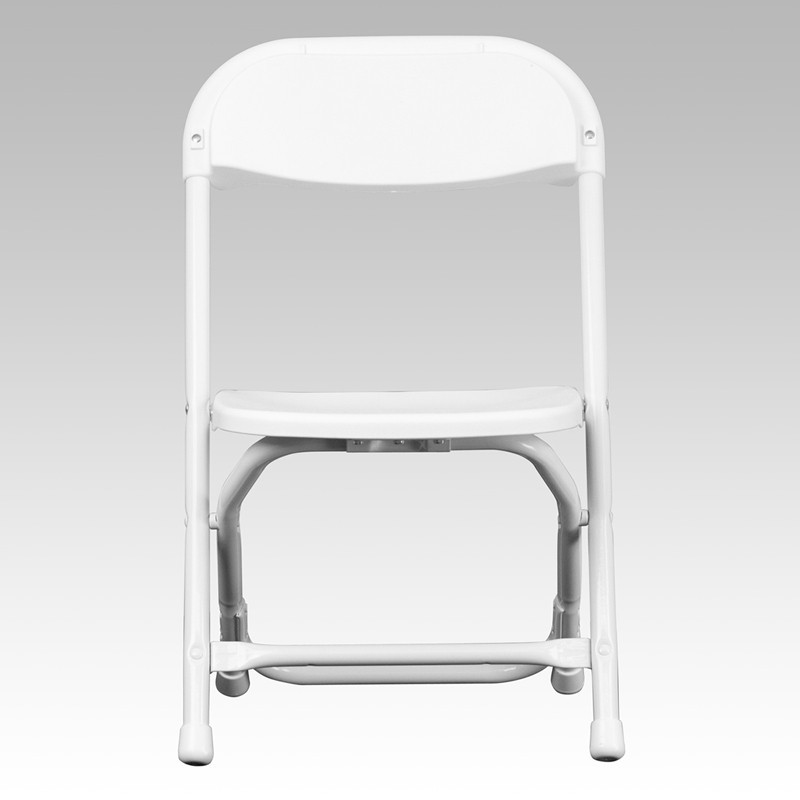 Kids Folding Chairs White Plastic 4 Pack Stackable Kindergarten Preschool Child