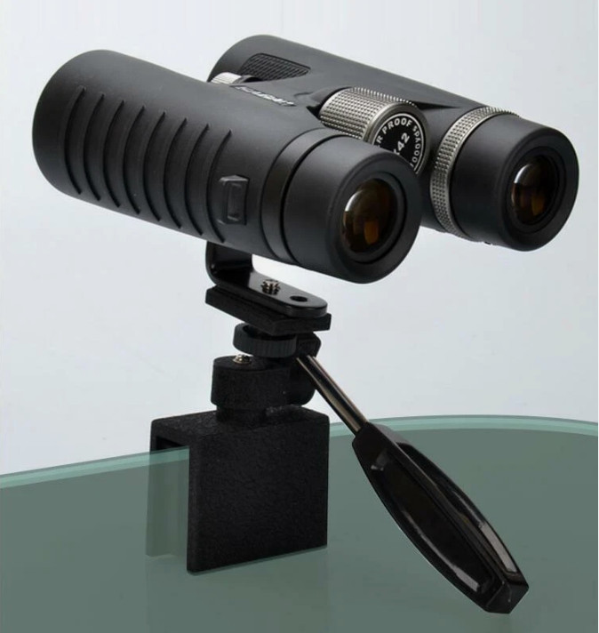 Universal Metal Tripod Adapter Mount Bracket Binoculars L-shape 1/4"-20 Threads