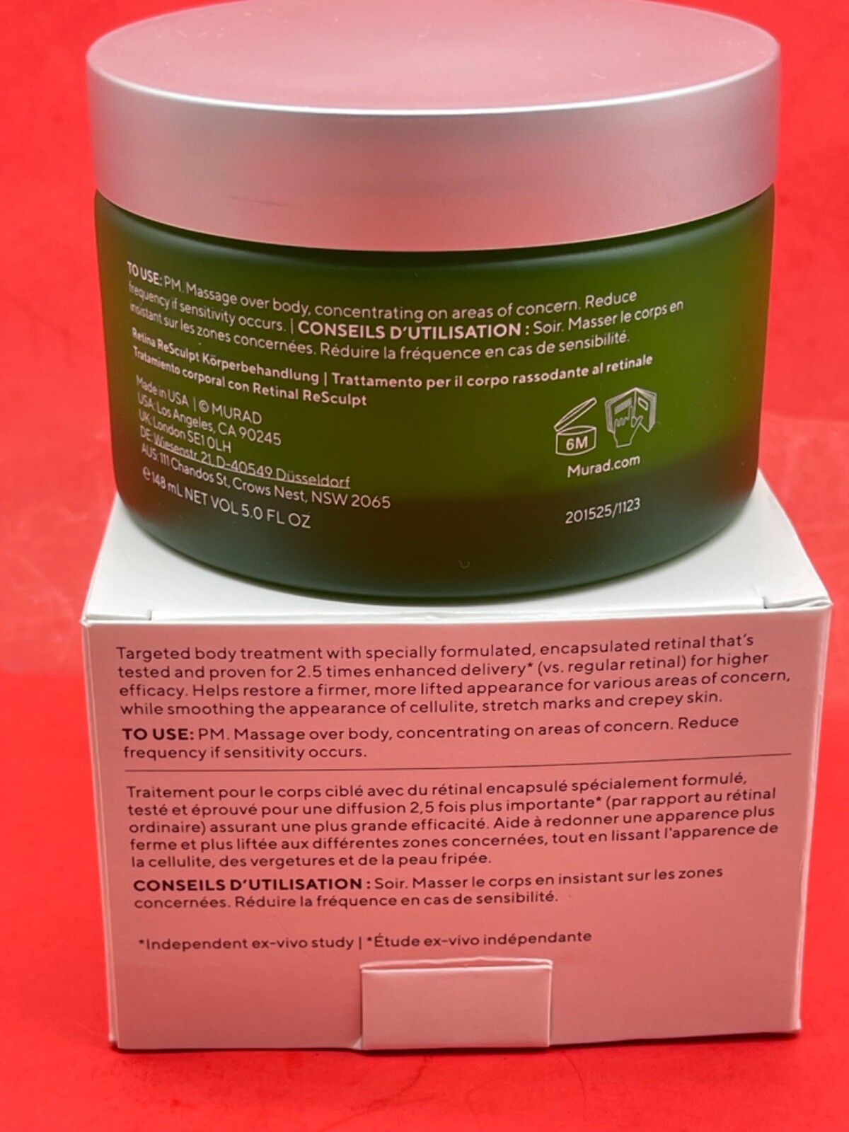 Murad Resurgence Retinal ReSculpt Body Treatment 5.0fl oz/148ml Cellulite Lifts