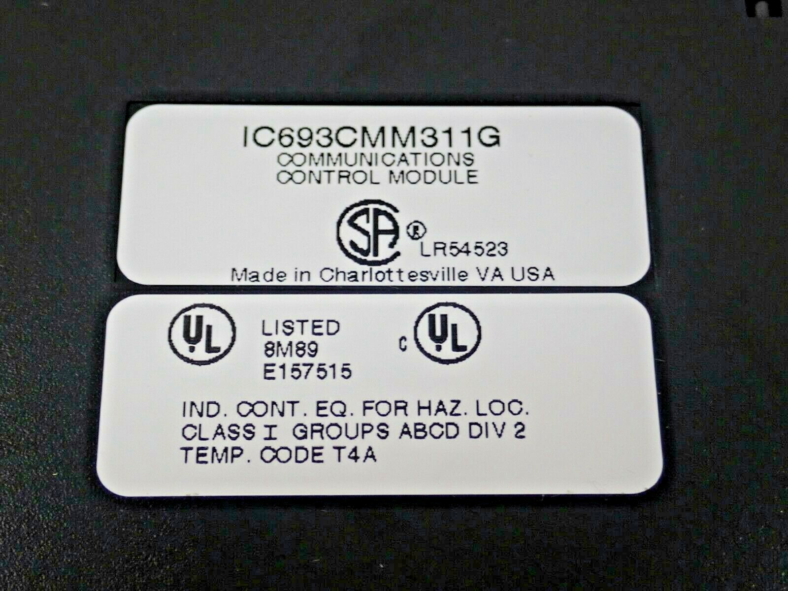 GE FANUC IC693CMM311G COMMUNICATION CONTROL MODULE