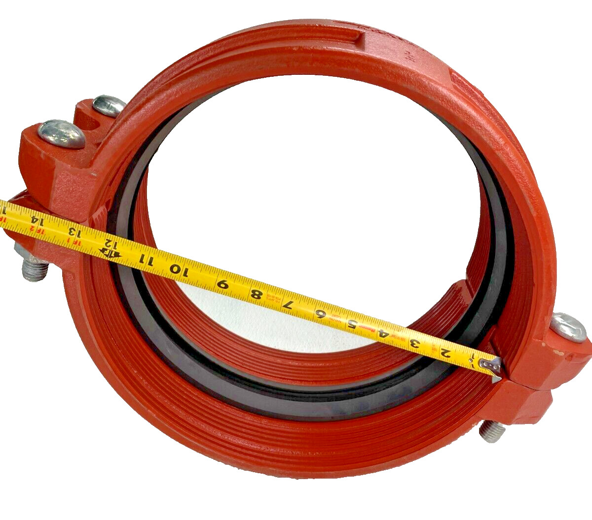 Gruvlok 12" Style 7305 HDPE Plain End Pipe Coupling Complete w/ Bolts & Gasket