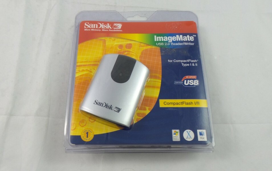 Retail SanDisk CF Type I/II ImageMate USB 2.0 Reader/Writer (SDDR-91-A15)