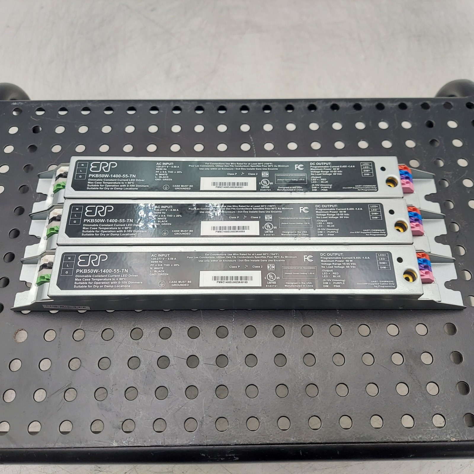 LOT OF 3 ERP Power PKB50W-1400-55-TN Power Programmable Constant Current