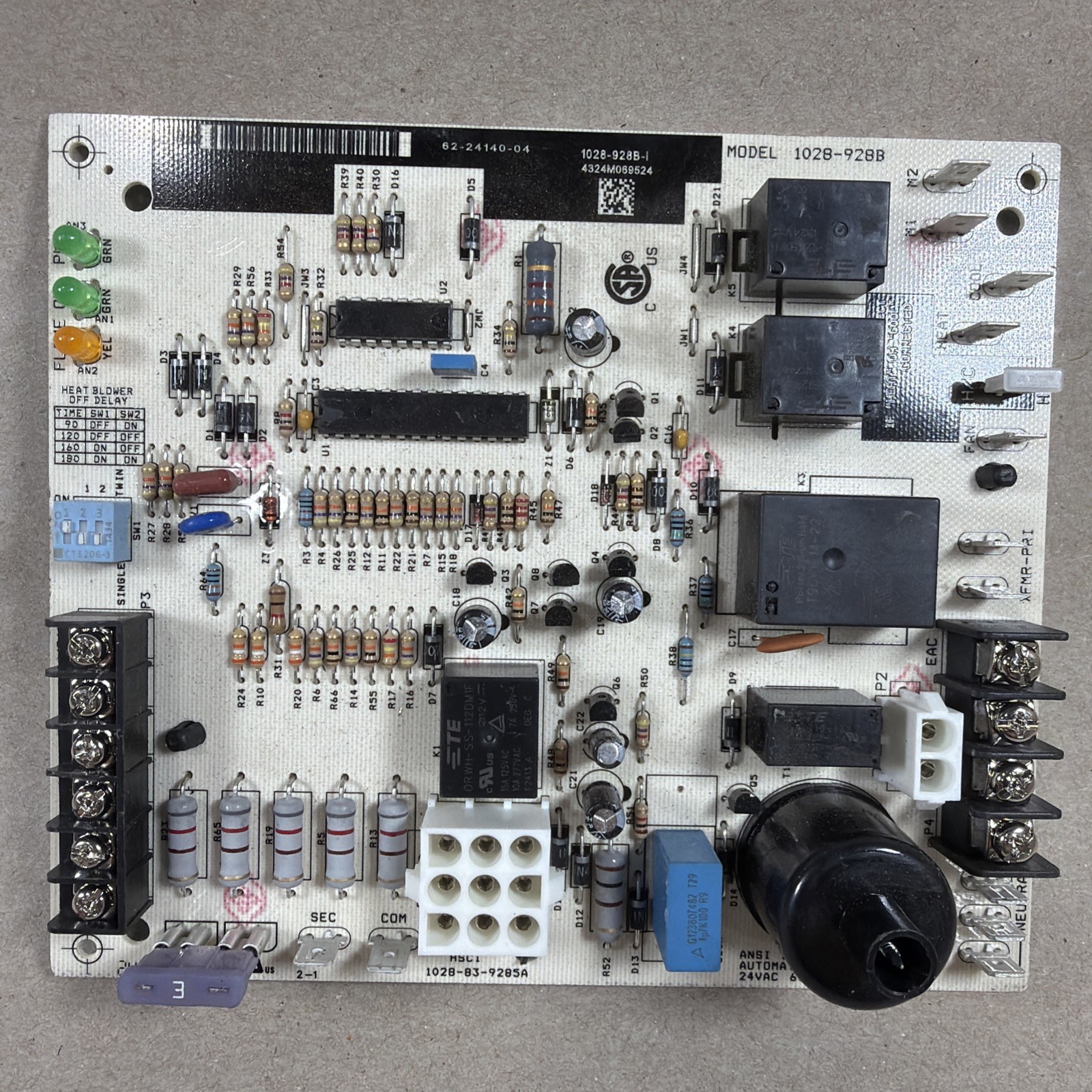 TESTED🔥 Furnace Control Board 1028-83-9285A 1028-928B. , 62-24140-04 (B9)