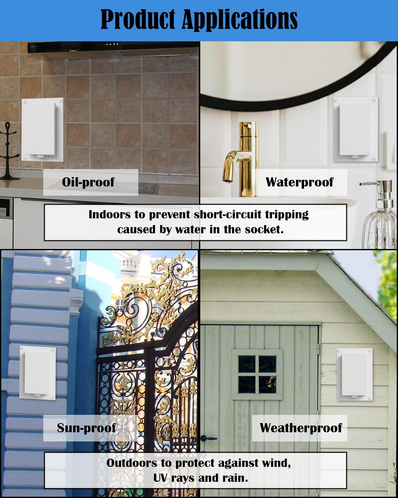 Type 3r Enclosure Cover, DBVW-1 Outdoor Outlet Cover for Wet Locations (Verti...