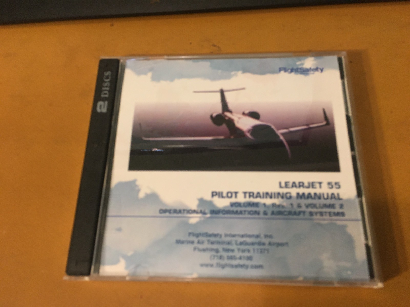 LearJet 55  Pilot Training Manuals on Disc, Vol 1 & 2