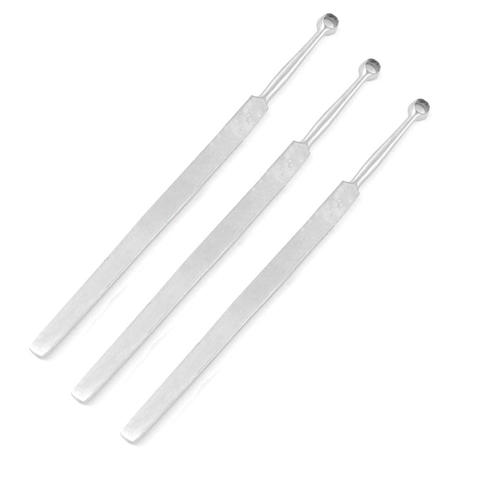 3 Fox Dermal Curette 5mm Surgical Dermatology Instruments