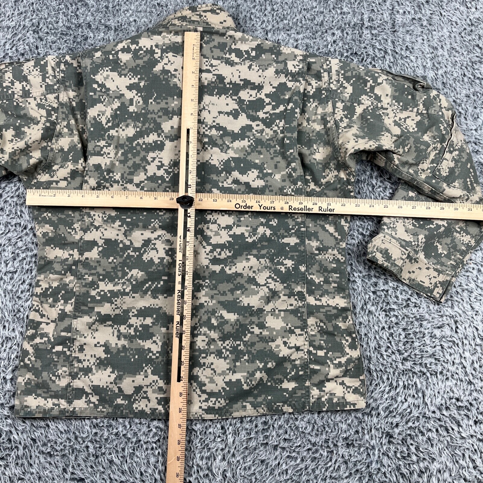 US Army Combat Uniform Coat Mens Medium Digital Camouflage Ripstop Cargo Jacket