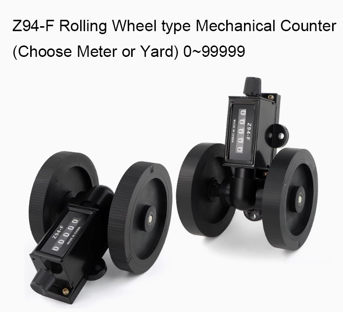 Z94-F Rolling Wheel type Mechanical Counter (Choose Meter or Yard) 0~99999