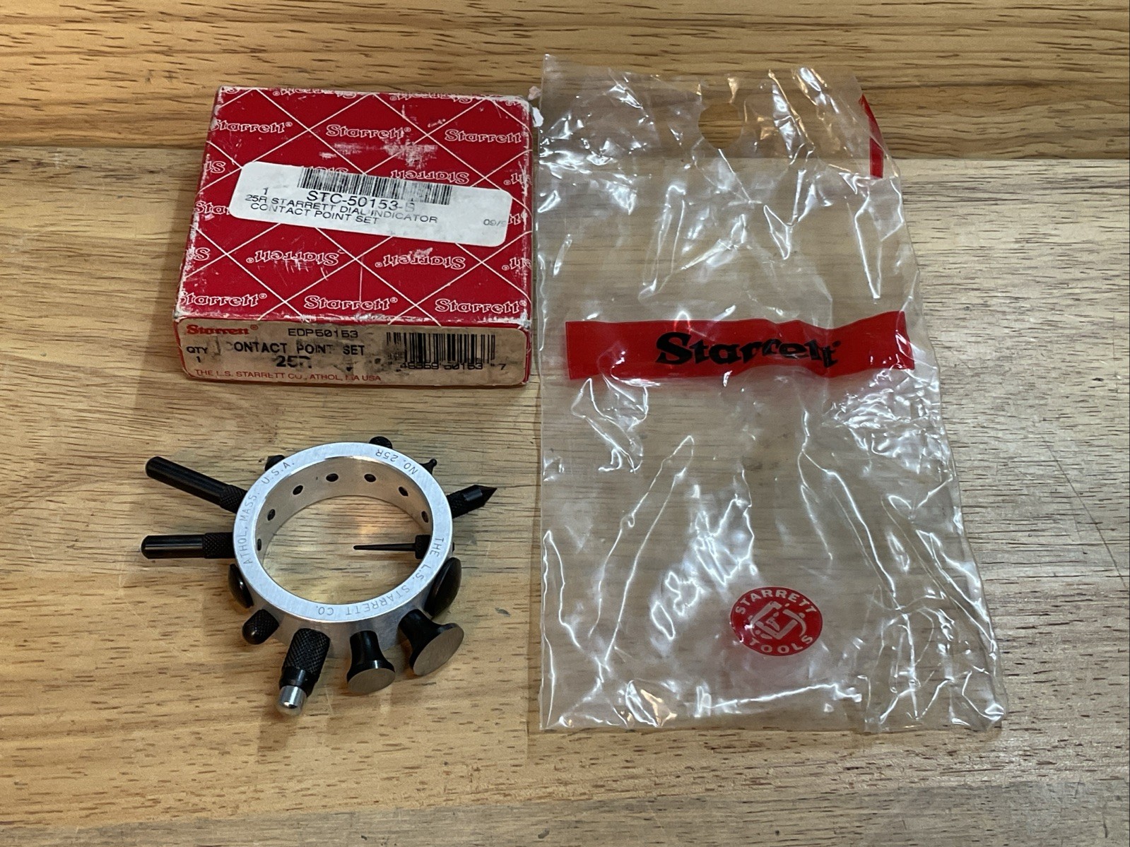Starrett No. 25R Contact Point Set EDP 50153 w/ Box 15 Pc USA