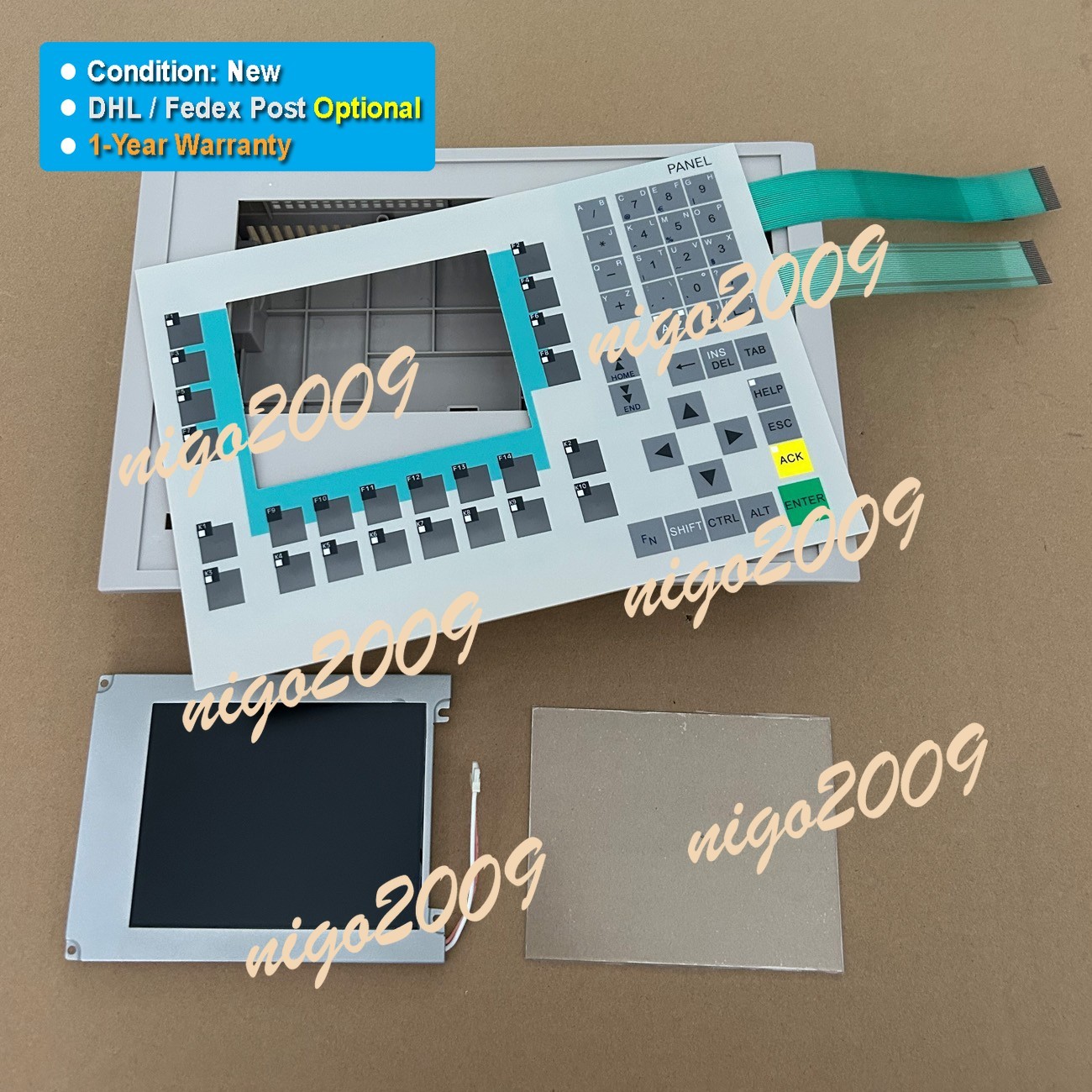 Fit for SIEMENS OP270 KEY-6 6AV6542-0CA10-0AX1 Membrane PlasticCover LCD Display