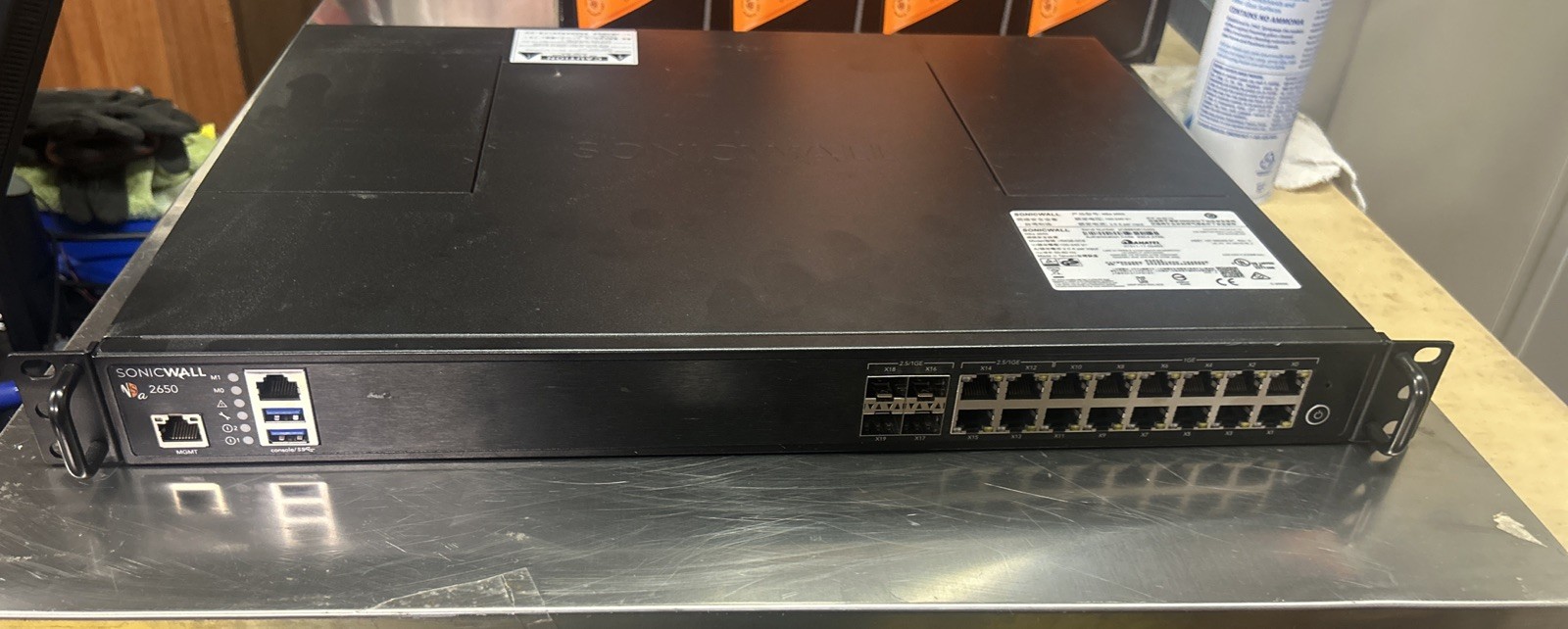 SONICWALL NSA 2650 NETWORK SECURITY APPLIANCE - USED