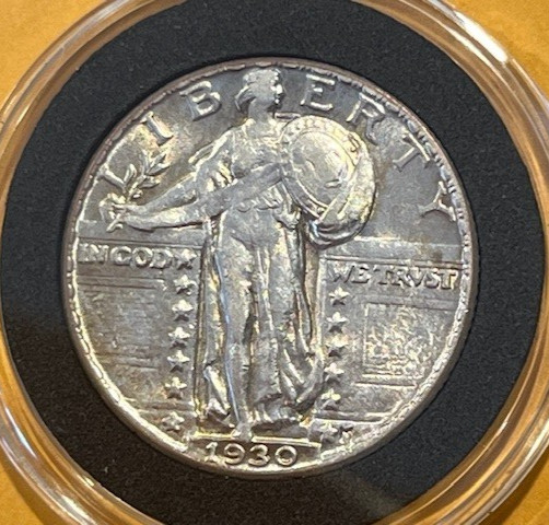 1930 Standing Liberty Quarter _ in Capsule_ Very nice condition!