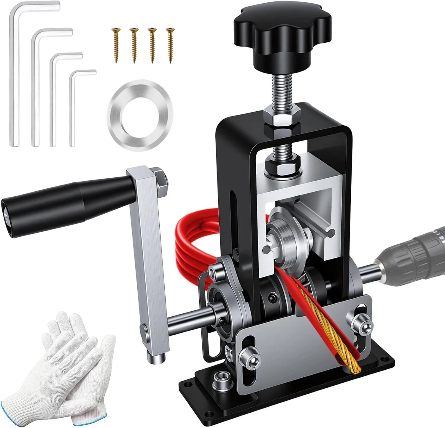 Wire Stripping Machine  Manual Scrap Copper Stripper Tool Drill Powered DIY