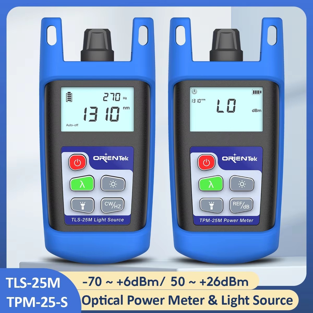 Optical Power Meter OPM  Optial Light Source OLS SM 1310/1550nm Orientek TPM-25M